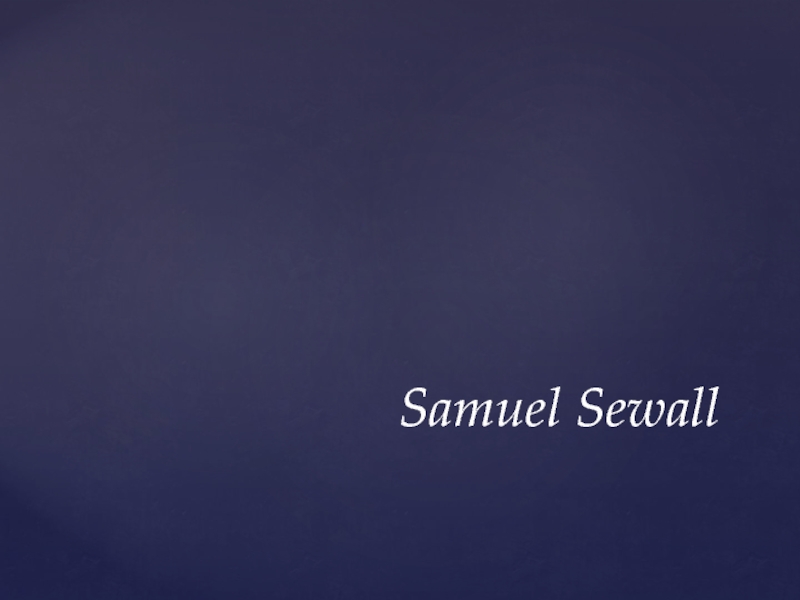 Samuel Sewall