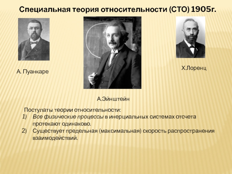 Эйнштейн украл теорию относительности у пуанкаре. Теория Пуанкаре. 1905 Теория относительности. Специальная теория относительности. Специальная теория относительности (1905).