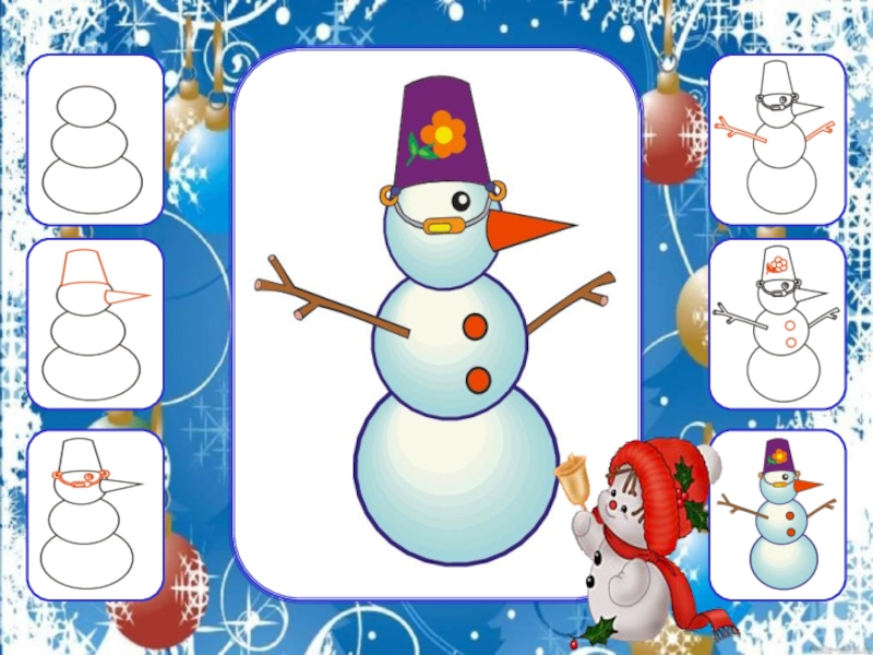 Снеговик средняя. Презентация рисуем снеговика. Снеговик рисунок из трех частей. Рисование снеговика 2 класс школа России. Рисуем снеговика 2 класс.