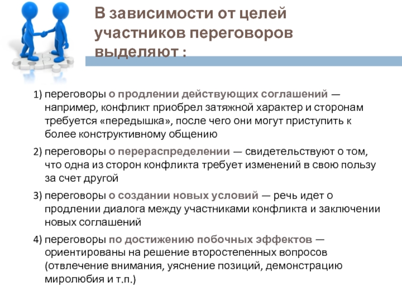 Переговоры как способ разрешения конфликта презентация