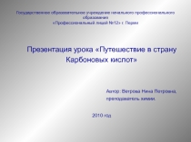 Государственное образовательное учреждение начального профессионального