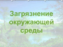Загрязнение окружающей среды