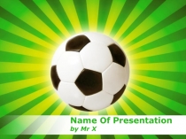Шаблон для презентации Спорт - Футбол