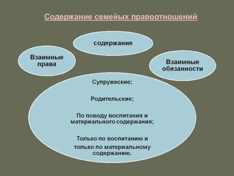 Содержание общества. Содержание правоотношения в обществе. Взаимные обязательства. Содержание правоотношений в школе. Содержание правоотношений учителя в школе.