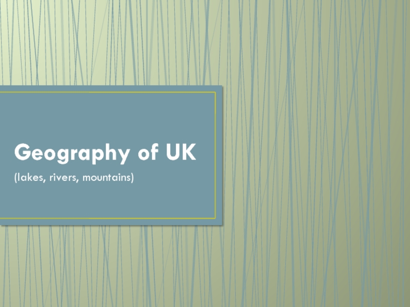Geography of UK