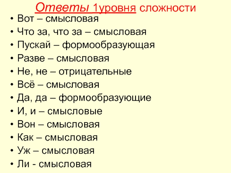 Формообразующие частицы 7 класс конспект урока