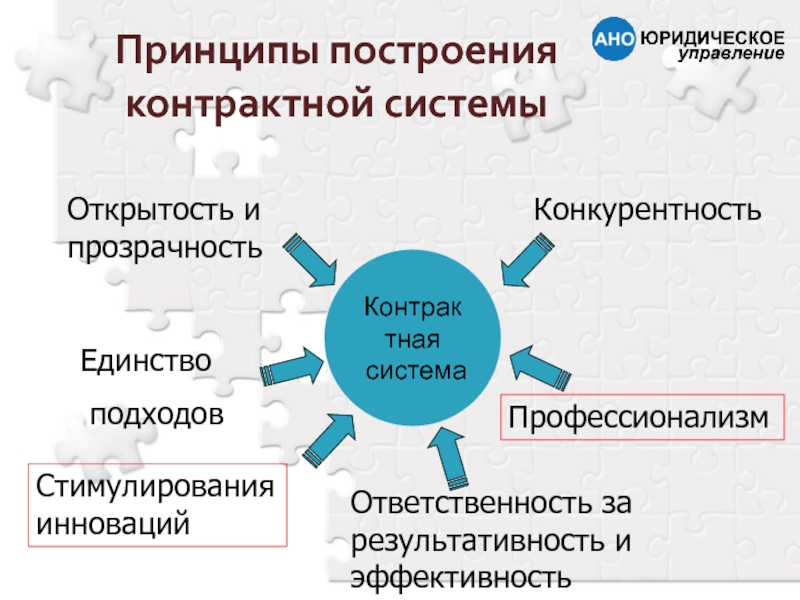 Единство подходов. Принципы построения системы стимулирования. Принципы контрактной системы. Принципы открытости и прозрачности. Открытость и прозрачность системы. Принцип стимулирования инноваций.