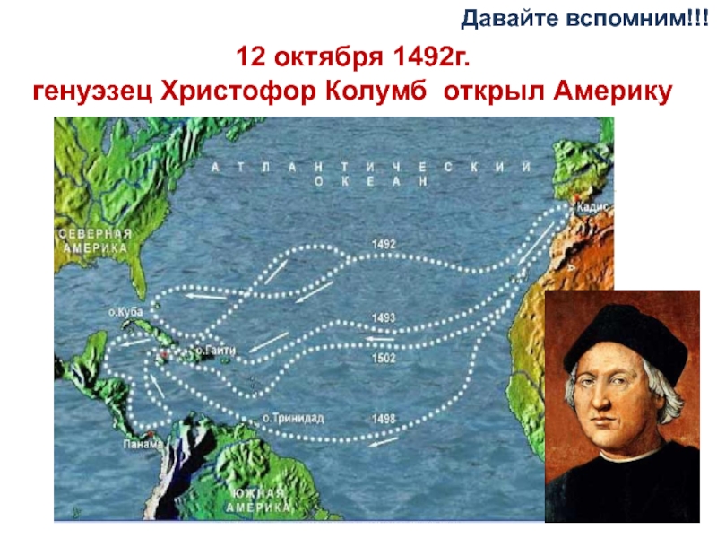 Плавание европейцев в эпоху великих географических открытий. 1492 Колумб. Колумб географические открытия.