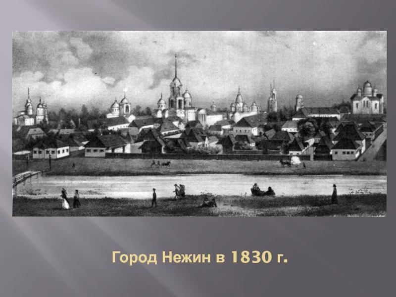 Город Нежин в 1830 г.
