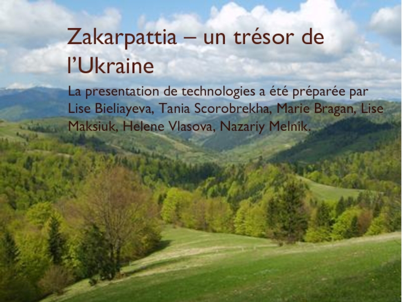 Zakarpattia – un trésor de l’Ukraine