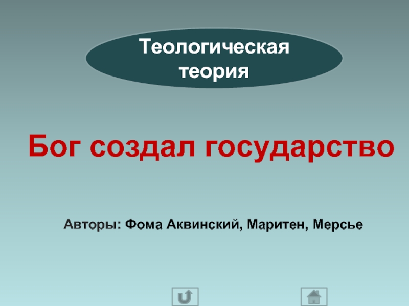 Теория бога. Теологическая теория Бог создал государство. Маритен теологическая теория. О государстве Автор. Кто создал государство.