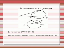 Задачи на хорды и секущие