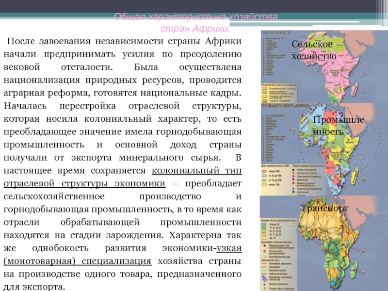 Африка характеристика по плану 11 класс