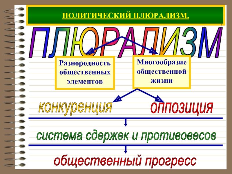 Принцип плюрализма. Политический плюрализм. Политический морализм. Виды политического плюрализма. Формы политического плюрализма.