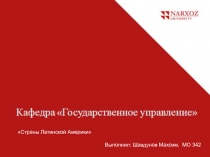 Страны Латинской Америки
Выполнил: Шавдунов Махсим, МО 342