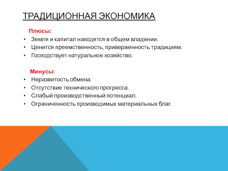 Плюс типа. Традиционная система экономики плюсы и минусы. Плюсы и минусы традиционной экономики. Плюсы и Минксы иралицмооная экономика. Минусы традиционной экономической системы.