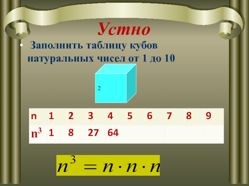 Квадрат и куб числа 5. Что такое куб числа 5 класс. Квадрат и куб числа 5 класс презентация. Таблица кубов первых 10 натуральных чисел 5 класс. Заполните таблицу кубов натуральных чисел от 1 до 10.