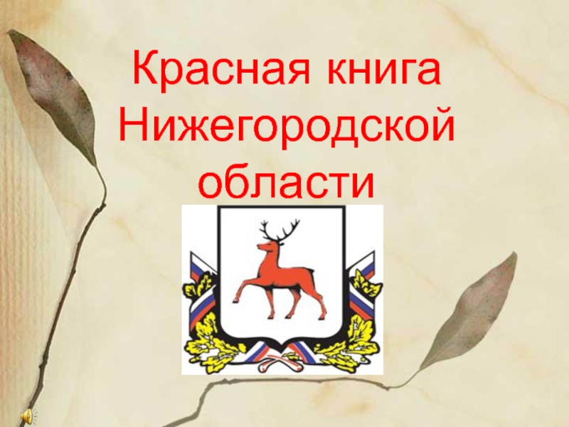 Презентация Красная книга Нижегородской области