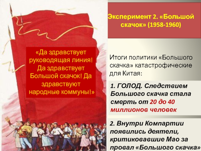 Политика культурной революции. Большой скачок в Китае 1958-1960 итоги. Мао большой скачок. Политика большого скачка Мао Цзэдуна. Политика большого скачка и культурной революции Мао Цзэдуна.