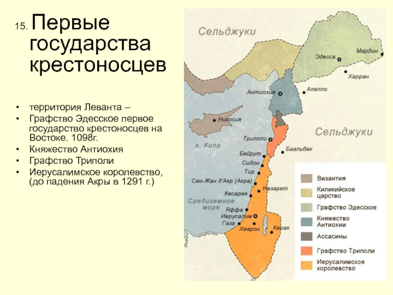 Государства крестоносцев на ближнем востоке