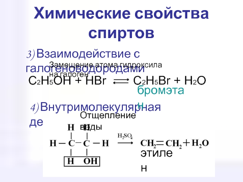 Свойства этанола