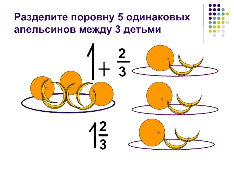 3 детям раздали поровну 6 мячей. Пять апельсинов. Разделить апельсин. Деление апельсина на части. Цифра 5 апельсинов.