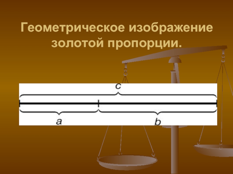 Геометрическое изображение золотой пропорции