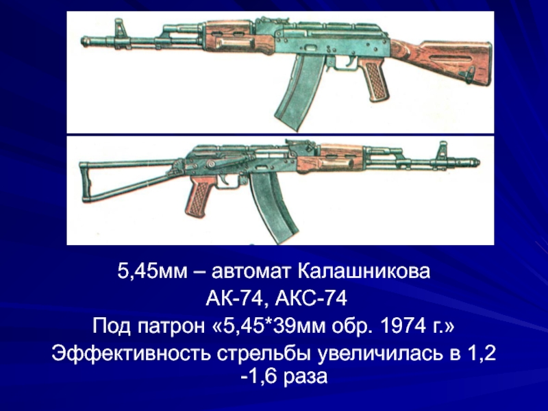 Автомат ак 74 презентация