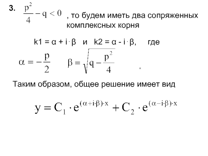 Комплексные корни