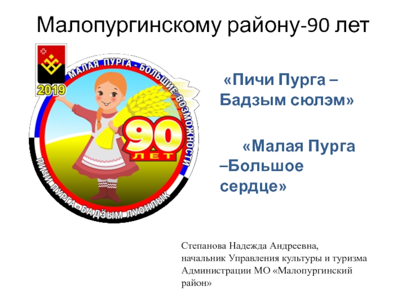 Презентация Малопургинскому району-90 лет