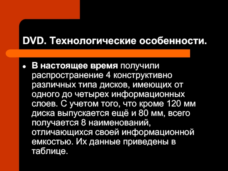 Настоящая особенность. Технологические особенности это. Дивиди история.