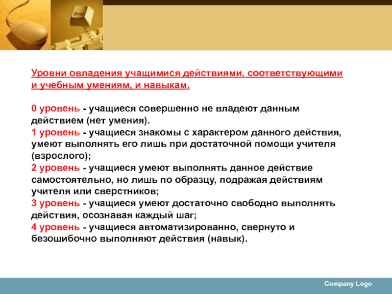 Действия не соответствуют. Уровни овладения умениями и навыками. Уровни овладения навыком. Уровни учащихся на уроке. Степень овладения навыками и умениями по специальности.