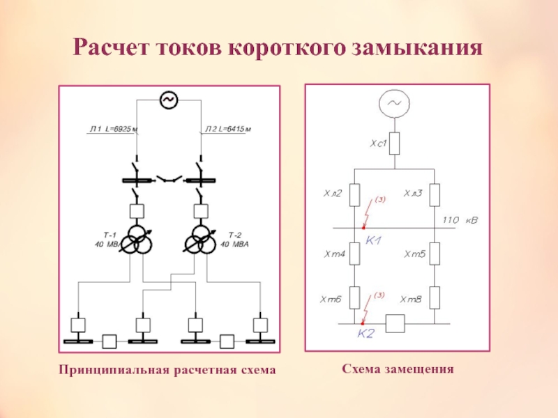 Составить схему замещения