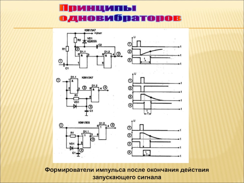 Формирователь импульсов схема