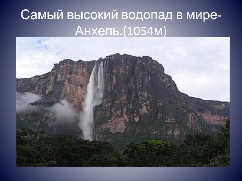 Презентация водопад анхель