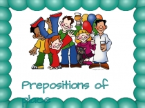Prepositions of place