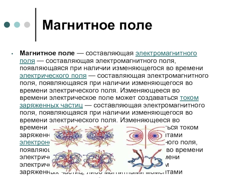 Составляющие поля