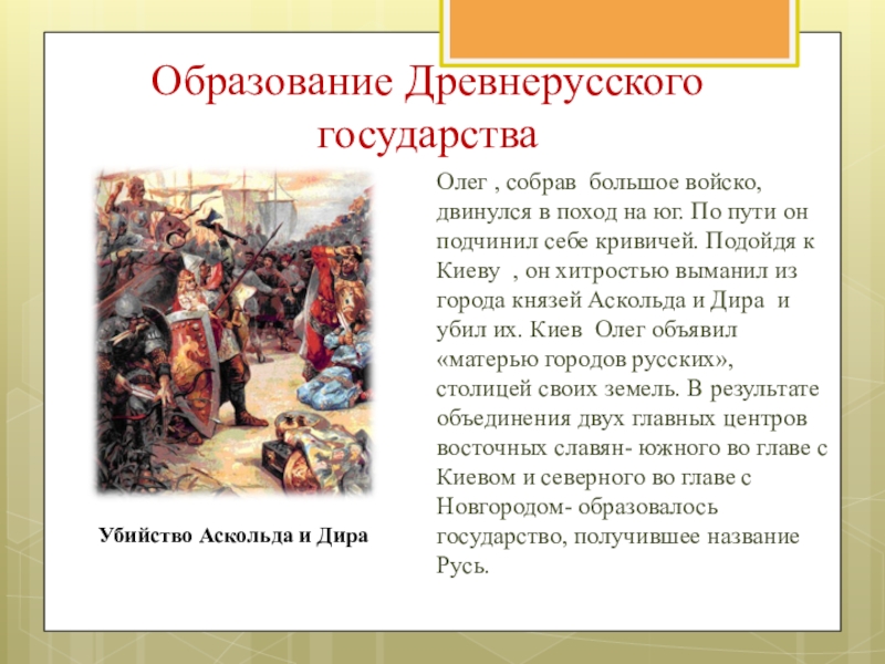 Становление древнерусского государства 6 класс презентация