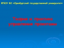 Теория и практика управления проектами
