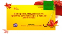 Маркировка. Поддержка в 1С. Практика автоматизации с пользой для бизнеса
