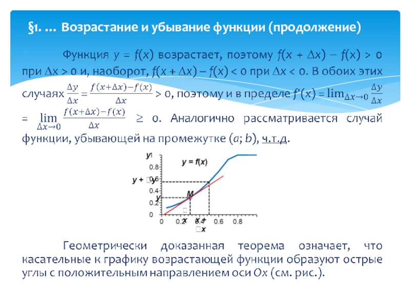 Схема исследования функции с помощью производной и построение графика