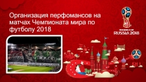 Организация перфомансов на матчах Чемпионата мира по футболу 2018