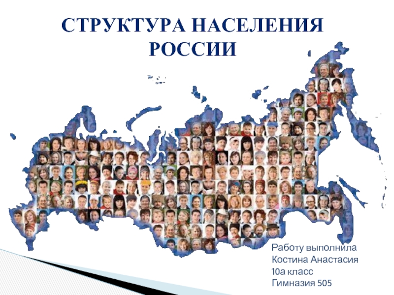 Презентация Структура населения России