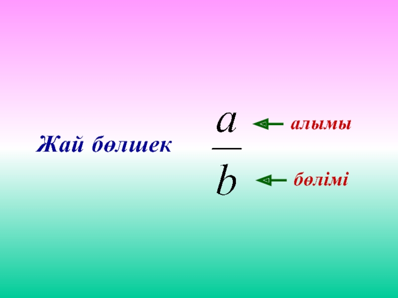 Жай бөлшектер презентация