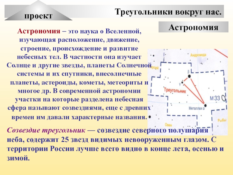 Расположенная изучаемая. Треугольники вокруг нас. Астрономический треугольник. Треугольник в астрономии. Треугольники в астрономии проект.