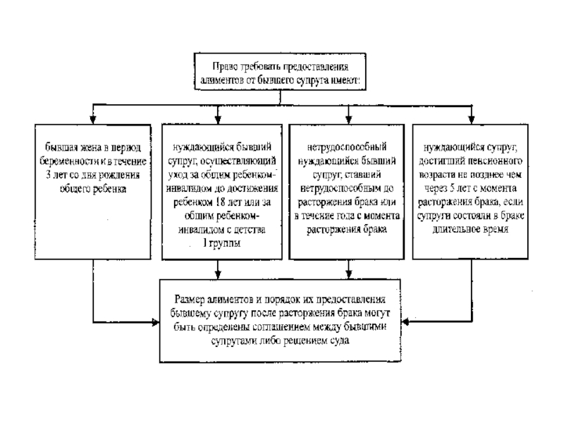 Алиментные обязательства супругов и бывших супругов презентация