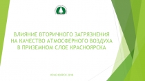 ВЛИЯНИЕ ВТОРИЧНОГО ЗАГРЯЗНЕНИЯ НА КАЧЕСТВО АТМОСФЕРНОГО ВОЗДУХА В ПРИЗЕМНОМ