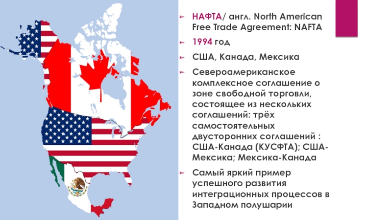 Нескольких на английском. Североамериканская зона свободной торговли нафта. Североамериканская Ассоциация свободной торговли на карте. Североамериканское соглашение о свободной торговле нафта на карте. Ассоциация свободной торговли Северной Америки на карте.