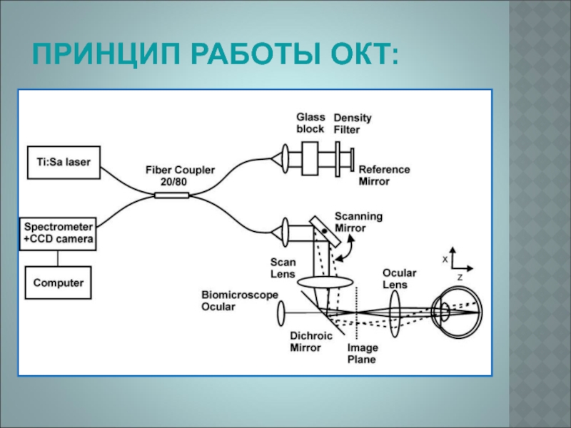 Оптическая когерентная томография схема