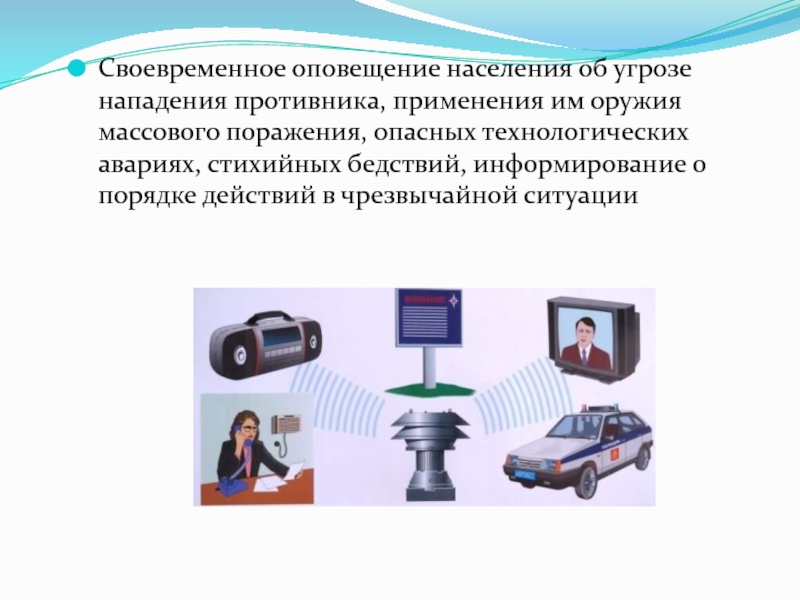 Оповещения и информирование населения об опасности презентация